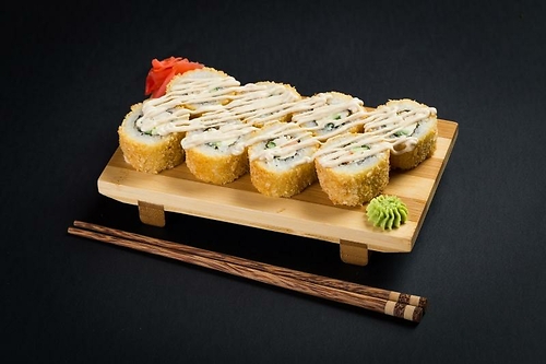 Горячий Ролл Цезарь с курицей
