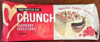 Батончик протеиновый BootyBar Crunch со вкусом малиновый чизкейк, 60г