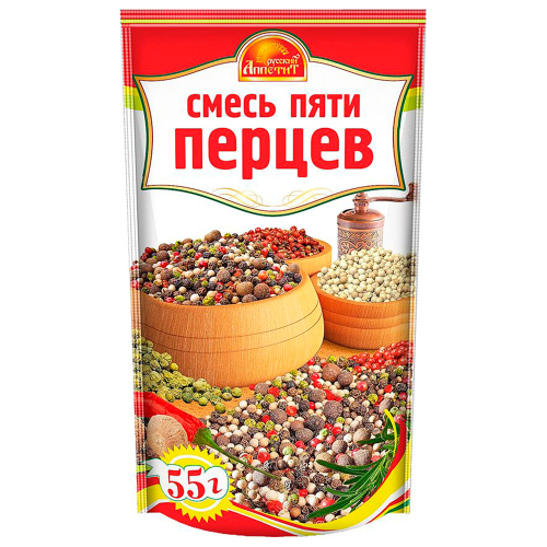 Русский Аппетит Смесь пяти перцев 55гр