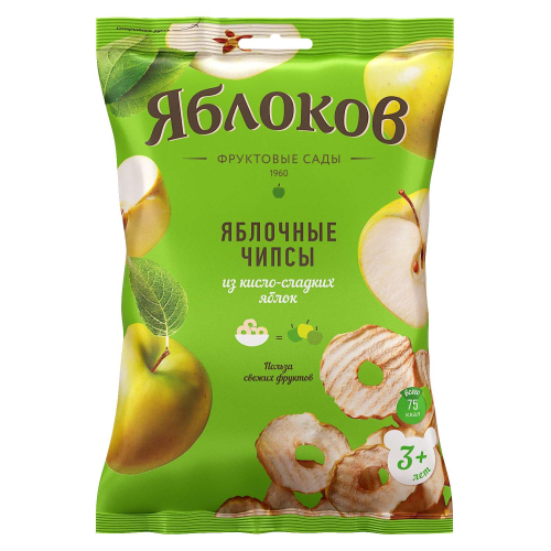 ЯБЛОКОВ Яблочные кольца из кисло-сладких яблок 50гр