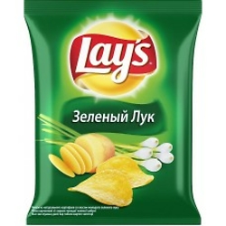 Чипсы "Lays" зелёный лук
