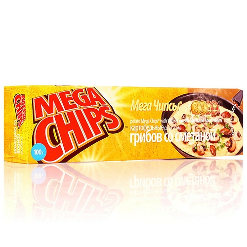 "MEGA CHIPS" со вкусом грибов со сметаной 50г