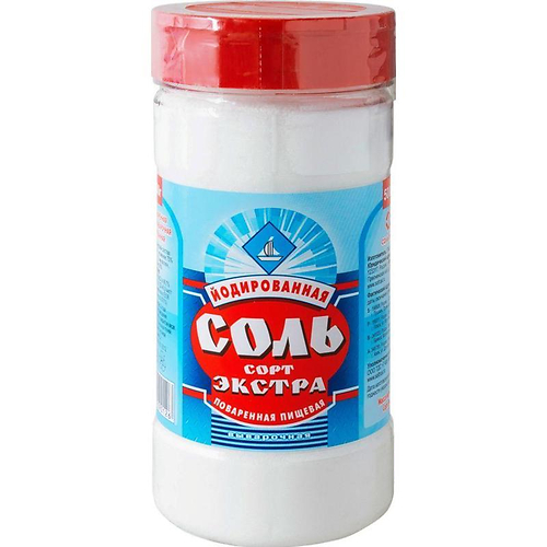Соль Экстра йодированная соломка 500гр