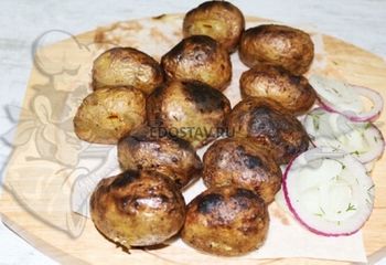 Картофель на мангале