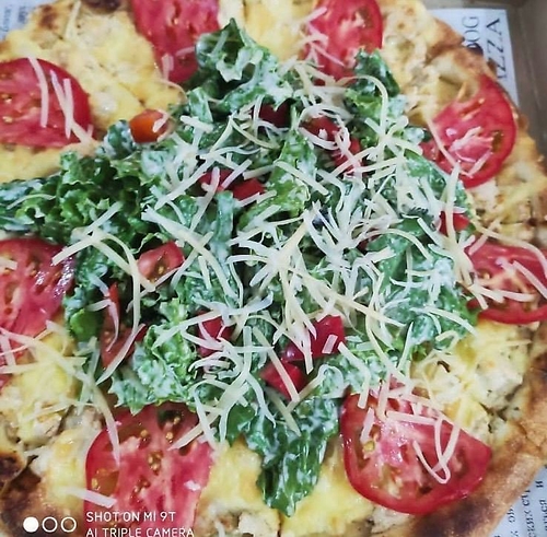 Пицца Цезарь с курицей 