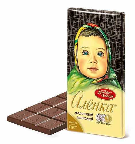 Шоколадная плитка Аленка