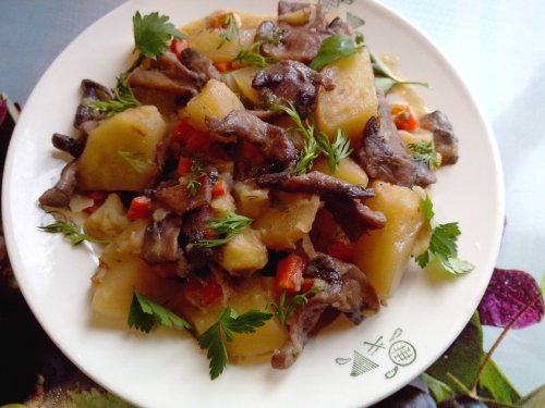 Жаркое с грибами