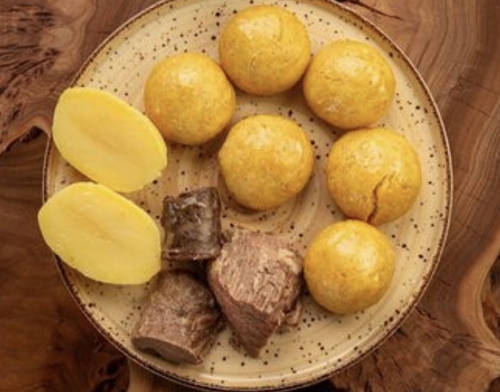 Кукурузный хинкал с говядиной