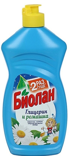 Средство для мытья посуды "Биолан" 450г.