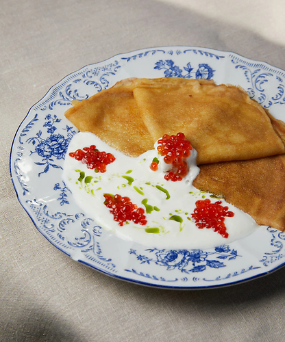 Блины с икрой