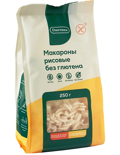макароны рисовые без глютена рожок 250 г