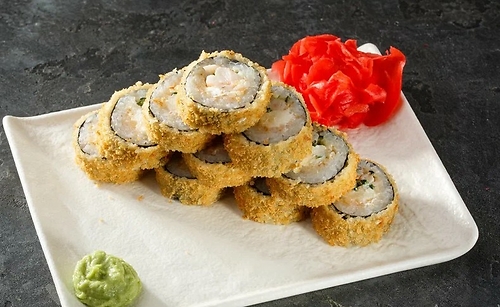 Горячий Ролл Цезарь с курицей