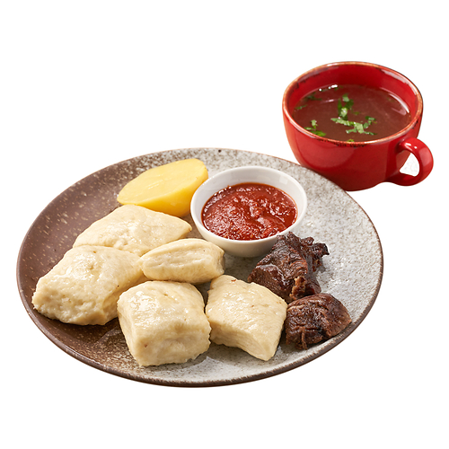 Блюдо Хинкал аварский с сушеным мясом