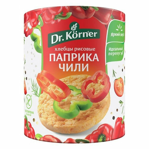 Хлебцы DR.Kerner Рисовые паприка-чилли 80гр
