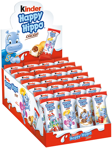 Kinder Хеппи Хиппо с какао печенье 20гр