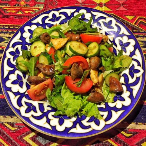 Салат теплый Курочка Ряба
