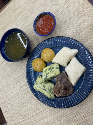 Ассорти хинкал с сушеным мясом