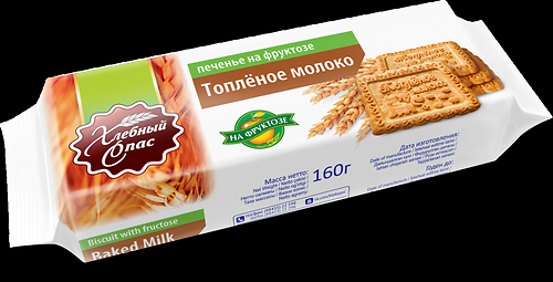 печенье на фруктозе со вкусом топленого молока ХЛЕБНЫЙ СПАС 160гр
