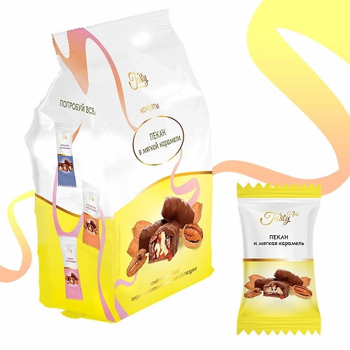 TASTY конфеты 150гр пекан и мягкая карамель