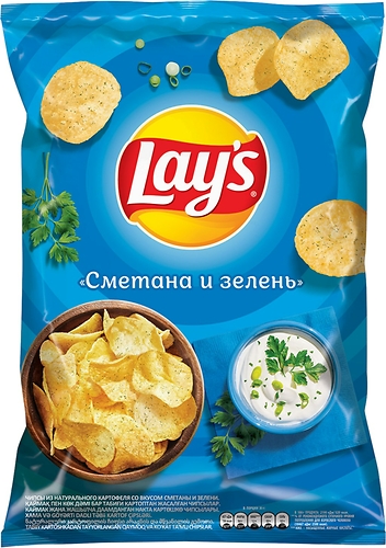 Лейс Сметана и зелень 140гр