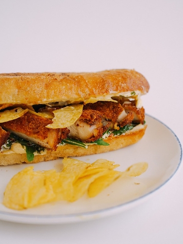 Чиаббатта с хрустящей курицей 