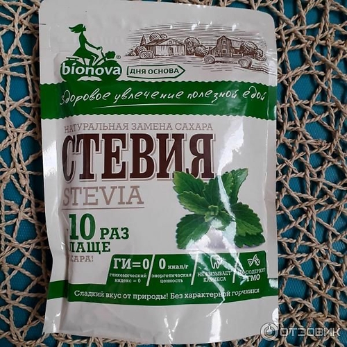 Стевия+эритрит в порошке Бионова 200гр