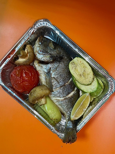 Дорадо с овощами