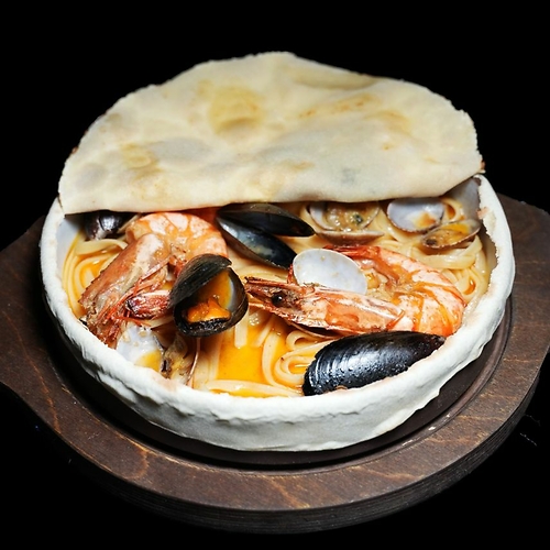 Лингвини с морепродуктами 