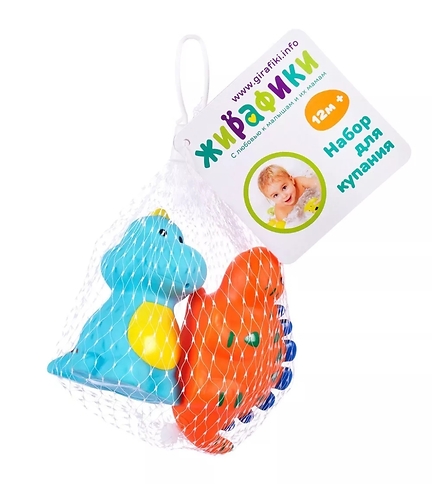 Roxy kids Набор для купания "Динозаврики", 2 шт.