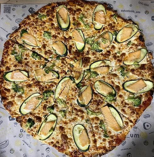 Maxi Пицца Цукини с лососем