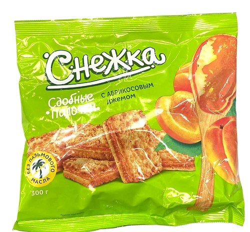 СНЕЖКА сдобные палочки лесные ягоды с джемом абрикоса 300гр
