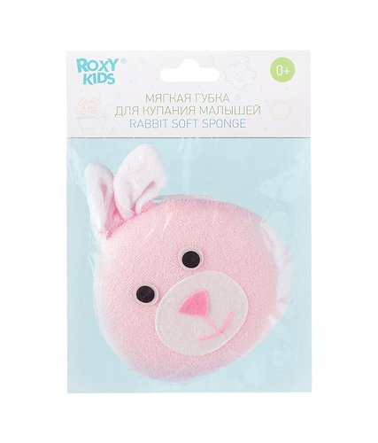 ROXY-KIDS Губка детская мягкая для купания малышей Зайка