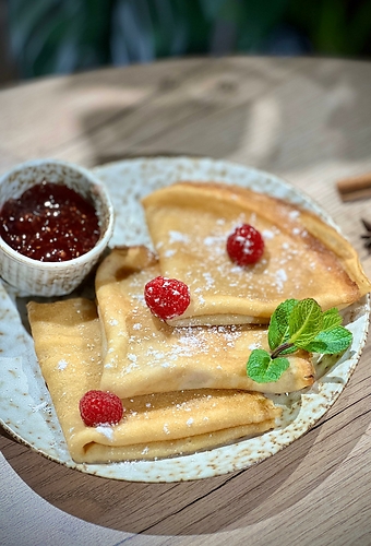 Блины с джемом