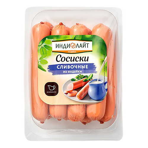 ИндиЛайт сосиски молочные 440гр