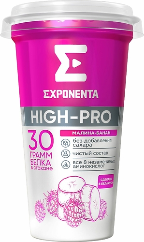 EXPONENTA напиток со вкусом малина-банан 250гр