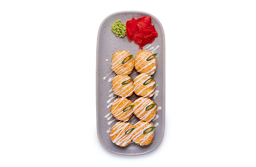 Ролл Павлония  с фирменной курочкой 